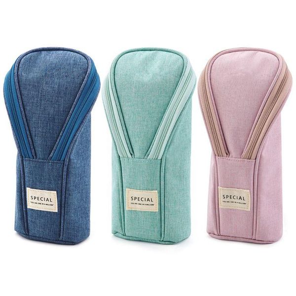 

pencil bags standing case pouch simple bag portable for school students