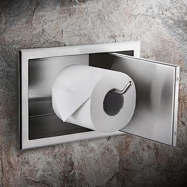 

tissue boxes & napkins hidden paper feeding embedded box 304 stainless steel el toilet concealed roll brushed matte waterpro