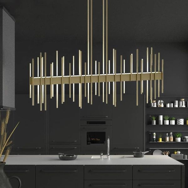

chandeliers modern bar counter led nordic clubhouse front desk decoration lighting simple luxury restaurant designer chandelier