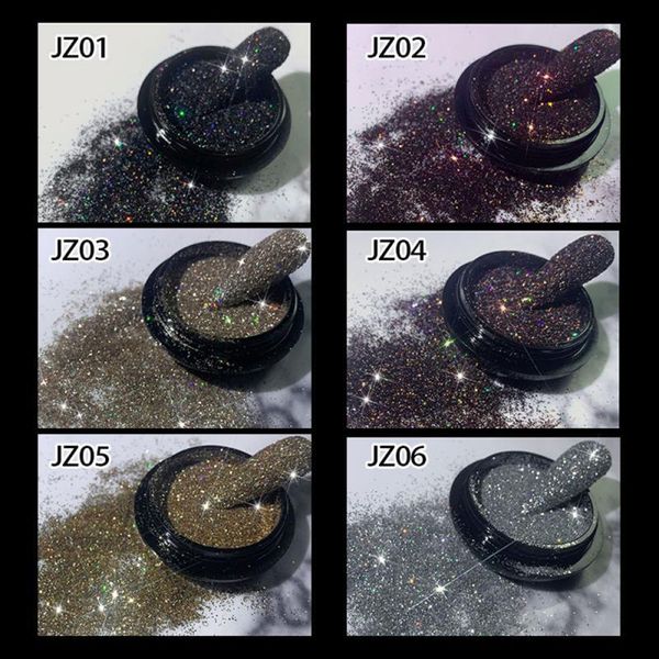 

nail glitter art sequin pigment japanese-style flake dust shimmer diy manicure tool tslm1, Silver;gold