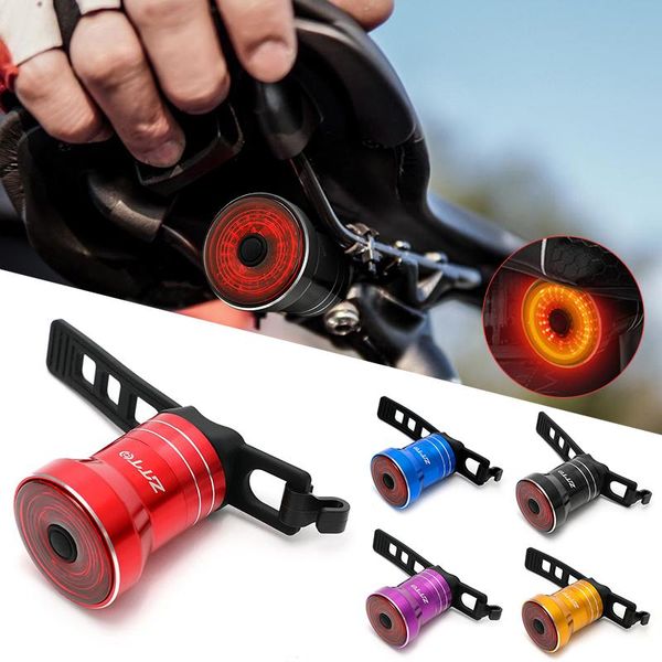 

bike lights ztto smart led bikes rear light auto start/sbrake sensing ipx6 waterproof usb charge cycling taillight bicycle accessories