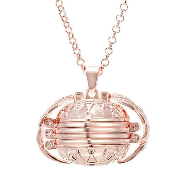 

chains expanding po locket necklace pendant fashion women romantic accessories angel diy flash memory gift jewelry decoration, Silver