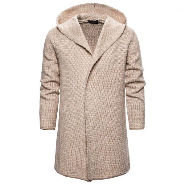 

men's sweaters 2021 men solid color warm casual knitted pullovers sweater clothes, White;black