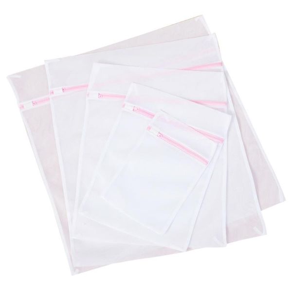 

laundry bags 5pcs thickened bag set fine mesh washing garment delicates protection with zipper closure