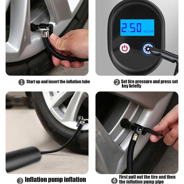 

bike pumps wireless smart bicycle handheld portable electric motorcycle car air inflator mvi-ing