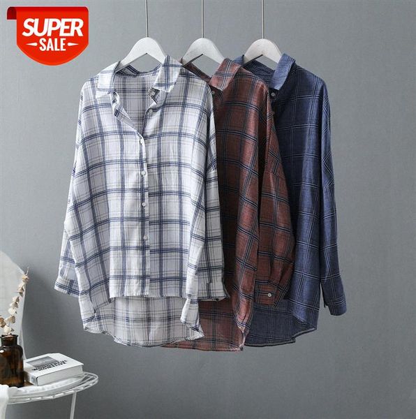 

[ou fan] plaid shirt female korean version ins2018 women's plus size student jacket 5750 #bk0l, Black;gray