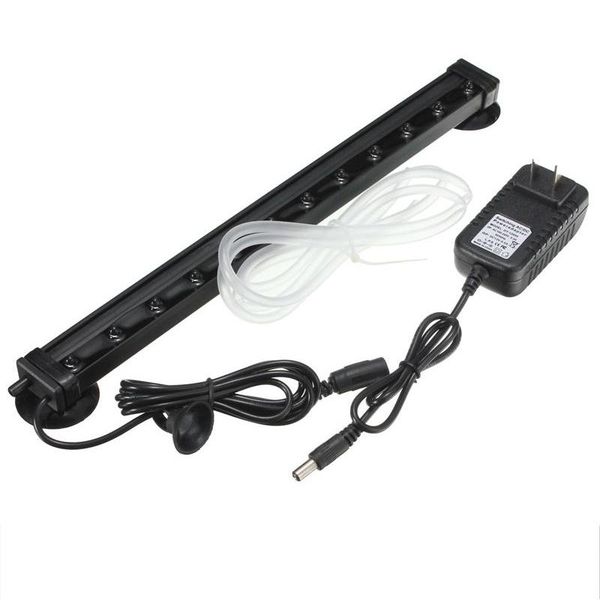 

aquariums lighting 31cm underwater submersible fish tank light color changing led air bubble aquarium lamp oxygen for