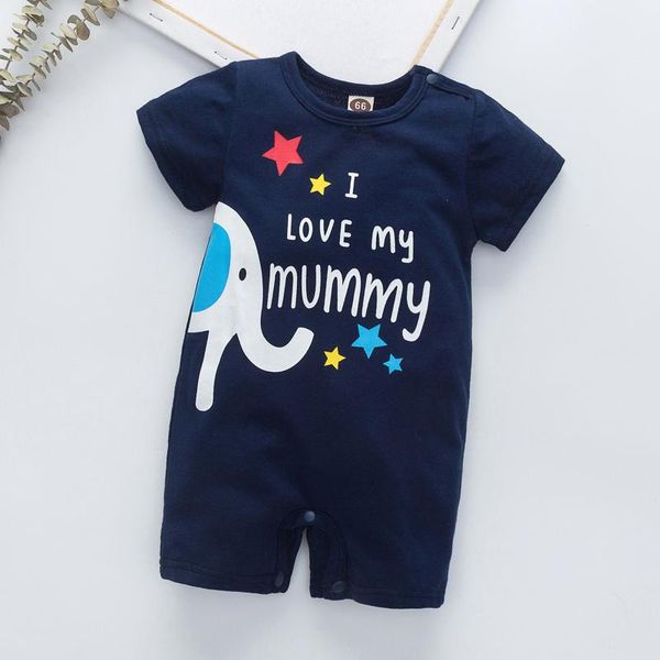 

jumpsuits baby romper short sleeve clothing one piece clothes born girls boys valentine's day jumpsuit playsuit, Blue