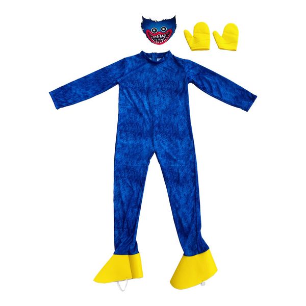 

huggy wuggy costume poppy cosplay game character plush jumpsuit horror scary soft gift for kids carnival party clothes 220303