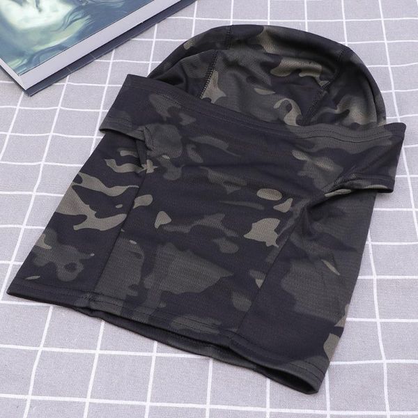 

camouflage mask outdoor riding marching jungle cycling caps & masks, Black