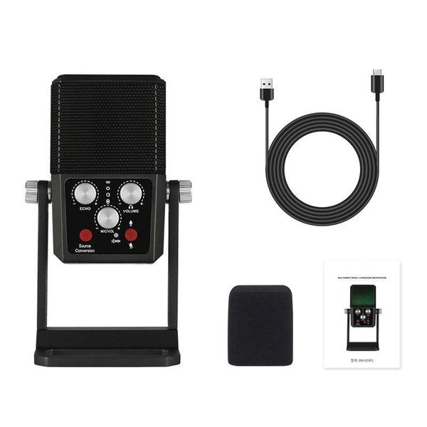 

microphones -multi-point condenser microphones, recording k song games, live broadcast equipment, deskusb