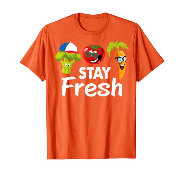 

lunch lady tee "stay fresh" funny cool vegetables women gift t-shirt, White;black