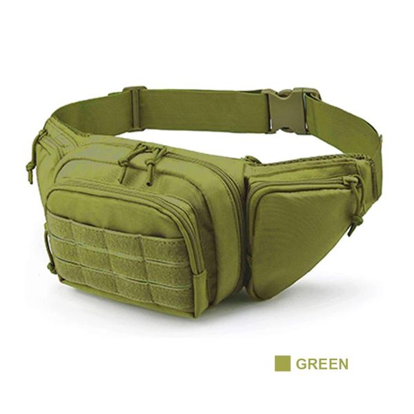 

stuff sacks outdoor tactical waist bag gun holster military combat fanny pack utility nylon shoulder for hunting camping