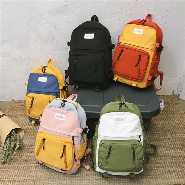 

backpack 2021 female cotton travel women back pack school bags for teenage girl fashion casual shoulder bag