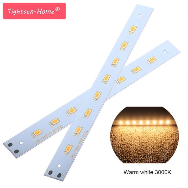 

bulbs 10pcs 12v led tube light bar rigid strip driverless for t5 t8 3w smd 5730 pcb warm white 3000k source 160mm