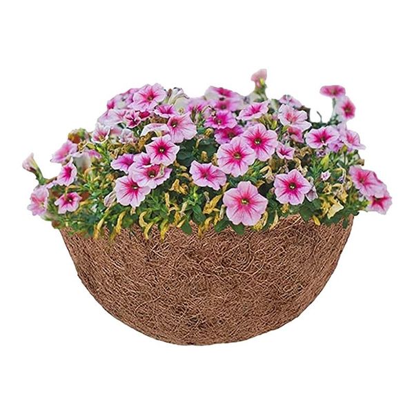 

planters & pots 18 inch round coco-liners with non-woven fabric lining hanging basket garden multifunctional durable gardening