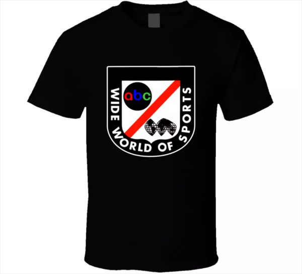 

abc tee wide world of sports sporting tv short sleeve mens t shirt new, White;black