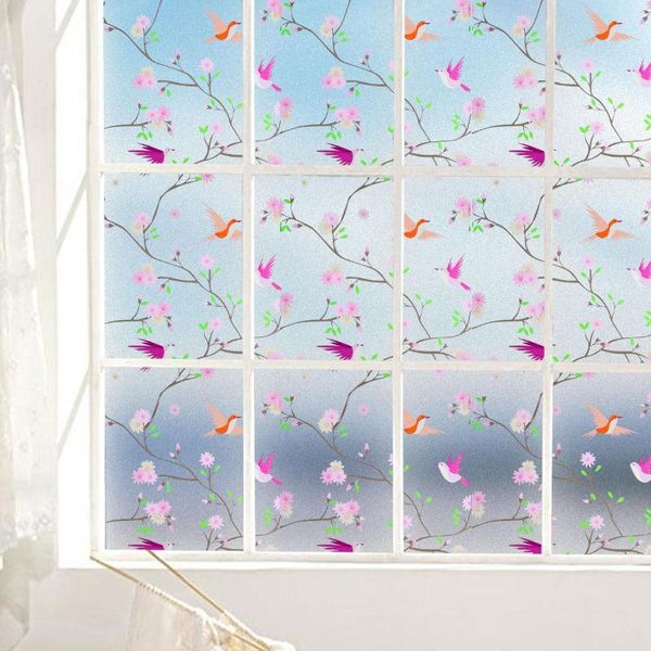 

window stickers pvc films privacy protection decorative film anti-uv self-adhesive static cling glass for home kitchen office