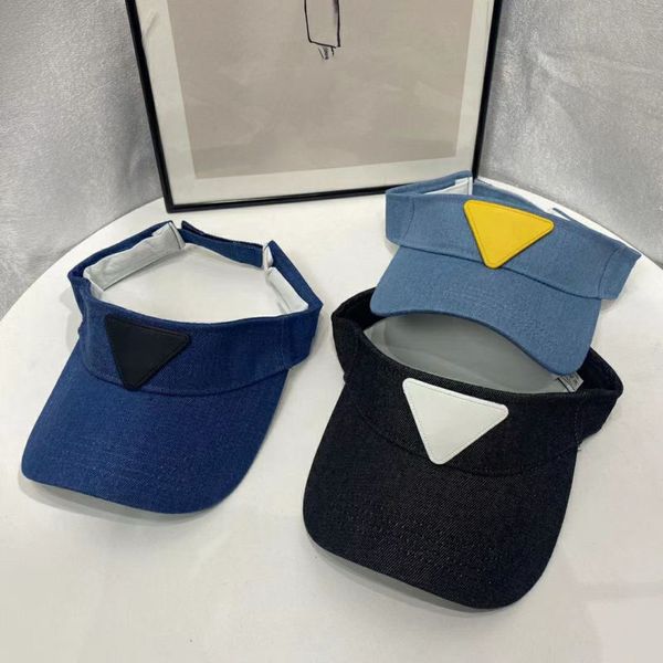 

summer visors ball caps for man woman fashion street visor baseball cap adjustable hats bucket hat 3 color high quality, Blue;gray