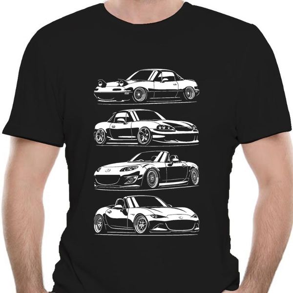 

men's t-shirts men t shirt generations. mazda mx5 miata funny t-shirt novelty tshirt women 0488r, White;black