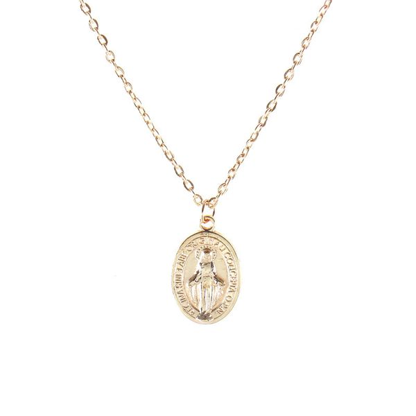

factory wholesale new jesus head coin necklace party gift