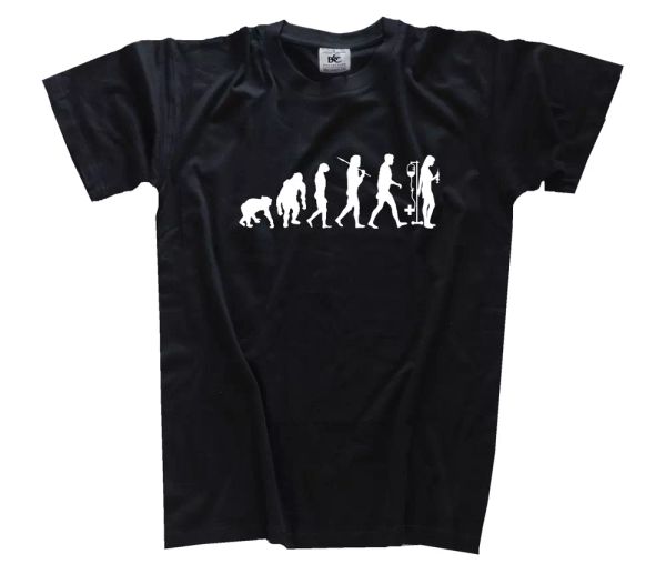 

standard edition nurse hospital krank evolution t-shirt s-xxxl new, White;black