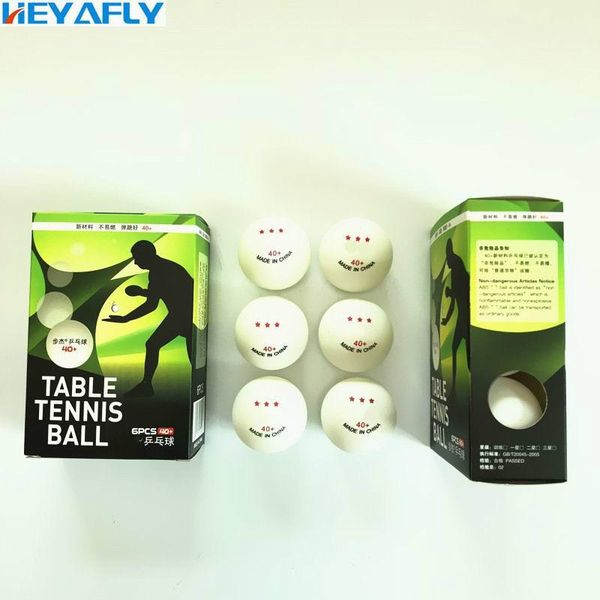 

three stars table tennis 3/6 packaging 40mm abs rohs material competition training pingpong -pong ball balls