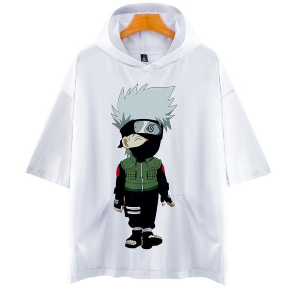 

men's t-shirts white akatsuki clothes boy/girl hoodie t shirt kakashi sweatshirt sasuke men/women pullovers anime cartoon, White;black