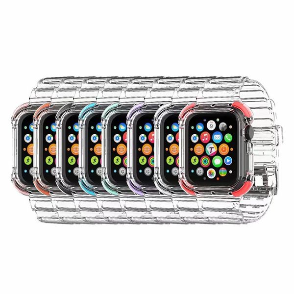 Cinturini Cinturini per orologi Cinturino di lusso per Apple iWatch serie 6/5/4/3/2/1 con custodia protettiva