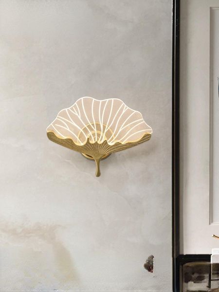 

wall lamp brass chinese zen bedside aisle corridor style background