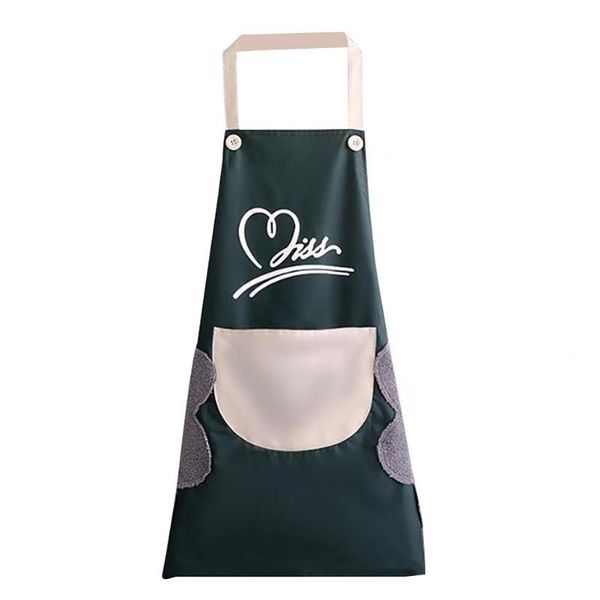 

hand-wiping pvc kitchen apron household waiter waterproof waist cooking gown aprons