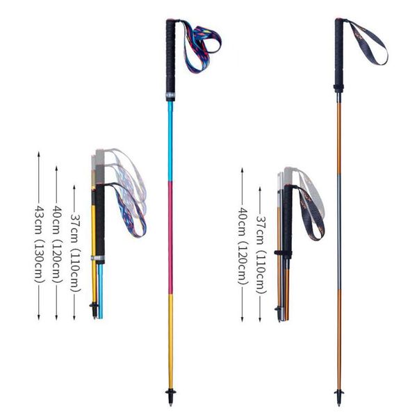 

trekking poles pole walking stick collapsible retractable hiking camping climbing