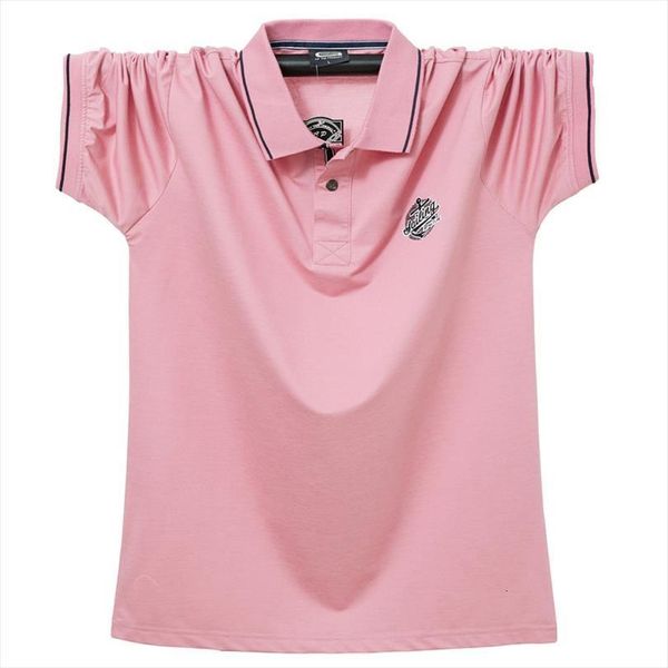 

3xl 4xl 5xl 6xl mens polo large size fitted short sleeved shirt summer classic brand embroidery cotton, White;black