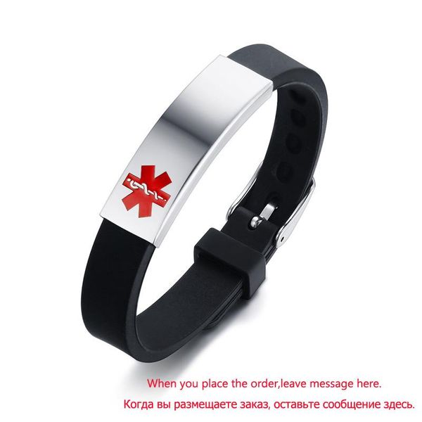 

charm bracelets custom bracelet stainless steel engraved content personalized words women men gift id rubber fashion bangle, Golden;silver