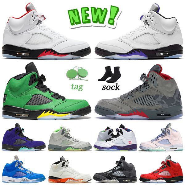

2022 new jumpman 5 5s mens basketball shoes high og sneakers fire red concord se oregon p51 camo alternate grape easter bluebird raging bull