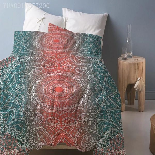 

bedding sets twin/full//king size bohemian style mandala duvet cover set pillowcases boho green red comforter covers 2/3pcs