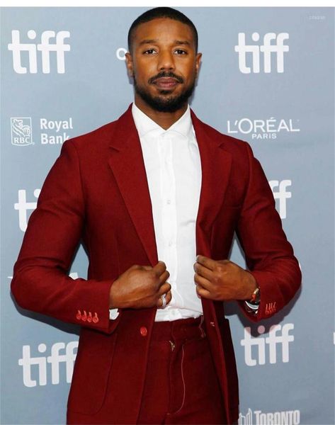 

fashion dark red men suits notch lapel costume hommemarriage prom slim fit tuxedo wedding groom terno masculino blazer 2 pcs men's & bl, White;black