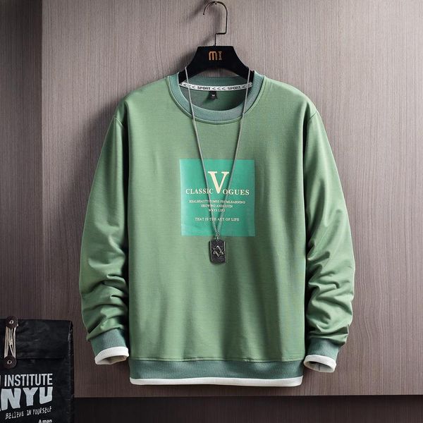 

men's hoodies & sweatshirts 2021 autumn and winter shirts casual sports trendy sweatshirt loose o-neck harajuku japanese pullovers, Black