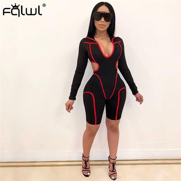 

women's jumpsuits & rompers women's striped summer womens jumpsuit female fitness skinny long sleeve black ladies short women play, Black;white