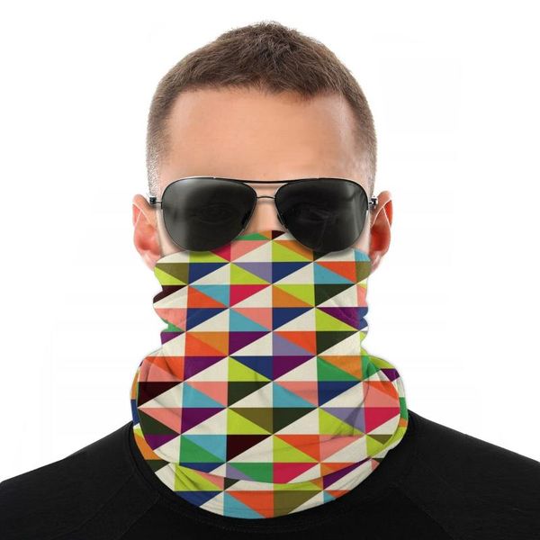 

scarves colorful triangle neck face mask men women halloween tube scarf bandana protective headband cycling hiking, Blue;gray