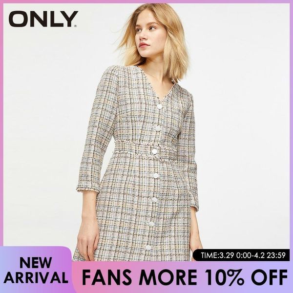 

women plaid v collar women's dress|120107591 casual dresses, Black;gray