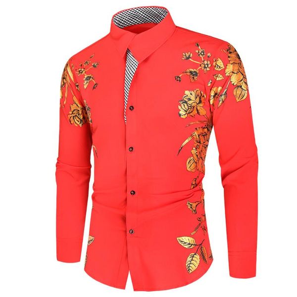 

men's casual shirts shirt 2021 autumn winter large long sleeve print cardigan, White;black