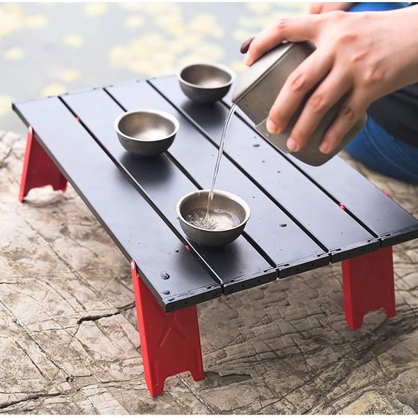 

camp furniture innovations outdoor mini folding table 40.5x29x13 cm compact beach camping bbq dining waterproof aluminum