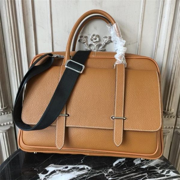 

leather men's briefcase fashion business lapbag office handbag briefcases