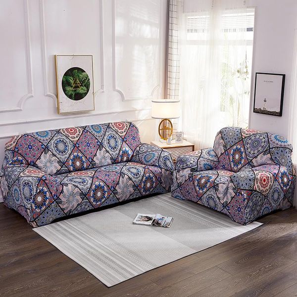 

chair covers bohemia elastic sofa cover wrap all-inclusive slip-resistant seat couch towel single/two/three/four