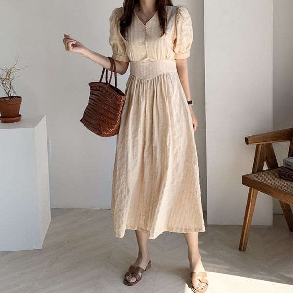 

new v-neck hollow-out show thin waist dress female, Black;gray