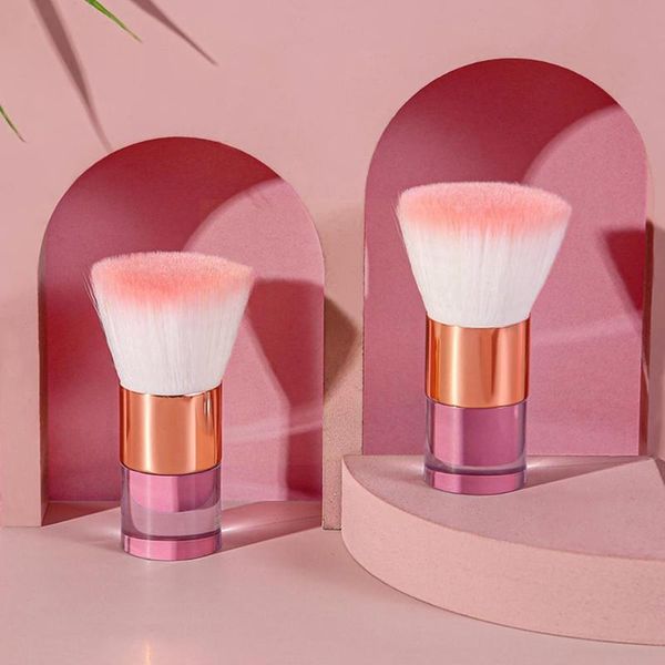 

makeup brushes portable powder brush single head wool fiber pink hair tools soft loose eyeshadow paint color cosmetics n2d6