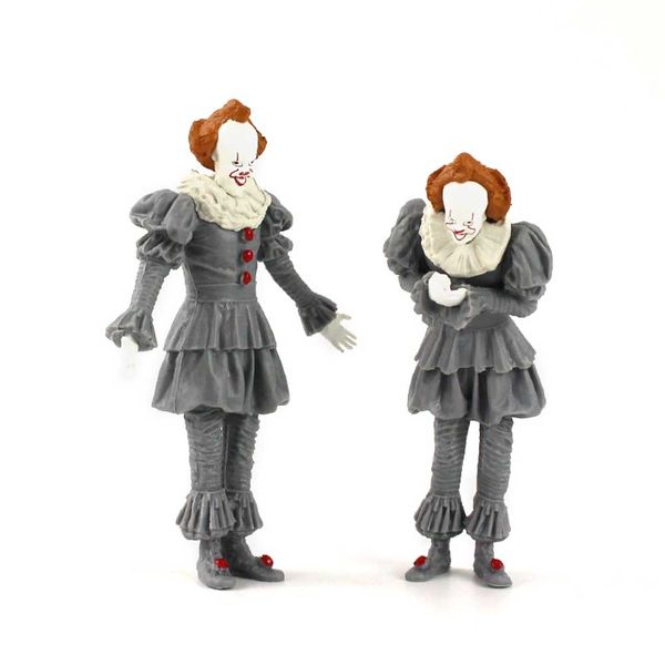 

2pcs/set the clown mini figure toy pvc collection model figurine kids children gift