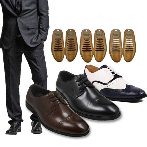 

shoes materials creative shoelaces elastic silicone for shoelace no tie shoe laces, Black