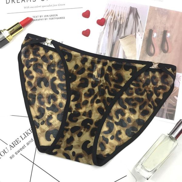 

lingerie transparent panties women's stretch perspective mesh bikini lace trim leopard red plaid comfy underwear women, Black;pink